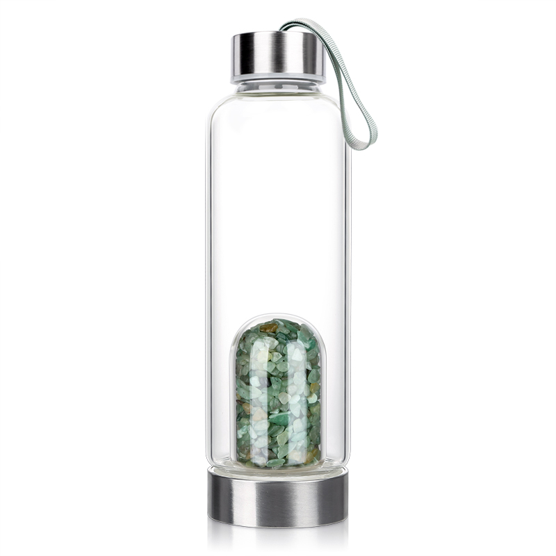 Glass bottle bell HEIWA Aventurine 0.5 L