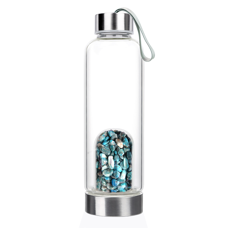 Glass bottle bell HEIWA Apatite 0.5 L