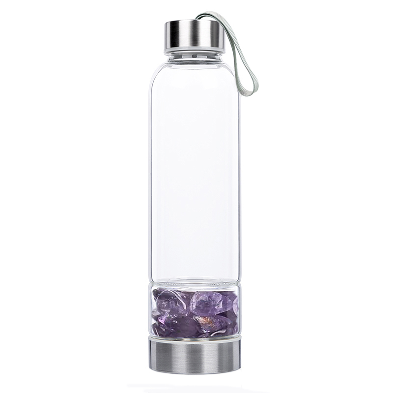 Glass bottle KANJO amethyst 0.45 L